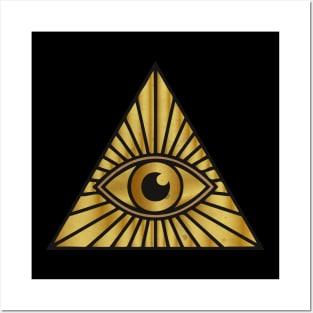 Gold Illuminati Posters and Art